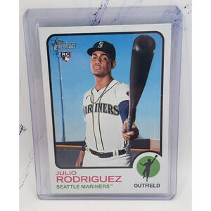 2022 Topps Heritage High Number Julio Rodriguez #700 Rookie